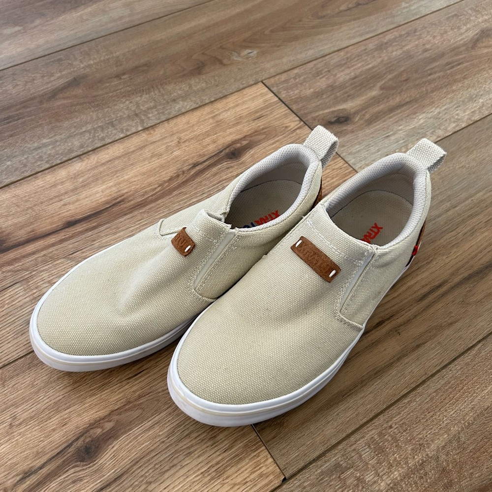 Casual Cream Slip-On Shoes